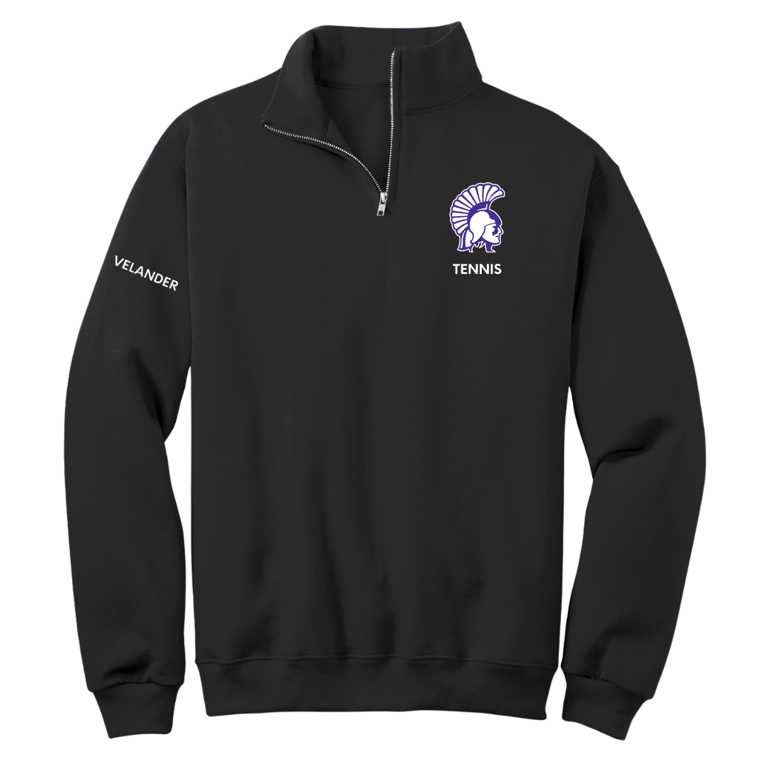 Winona State University Tennis (W) Black Quarter-Zip - Kate Velander