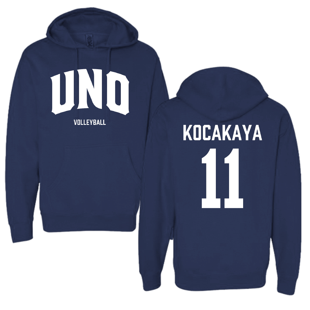University of New Orleans Volleyball (W) Navy Hoodie - #11 Buse Kocakaya