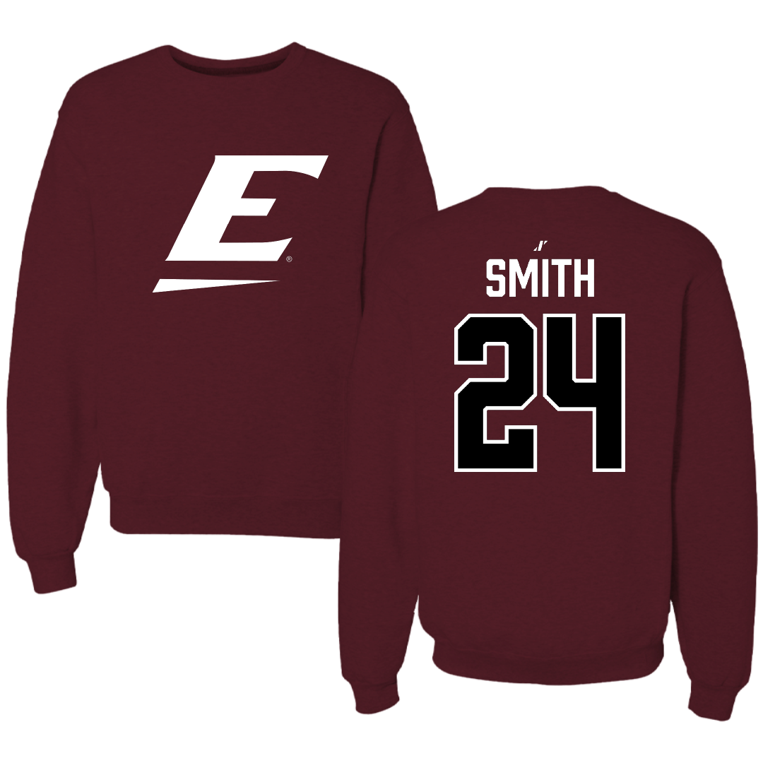Eastern Kentucky University Football Maroon Crewneck - #24 Kaden Smith