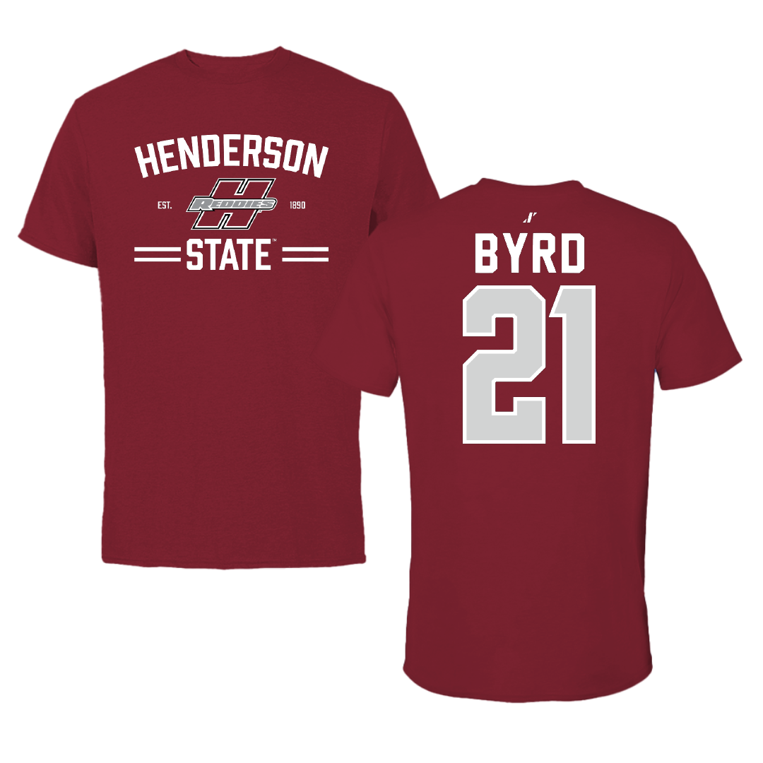 Henderson State University Baseball Cardinal General Tee - #21 Payton Byrd