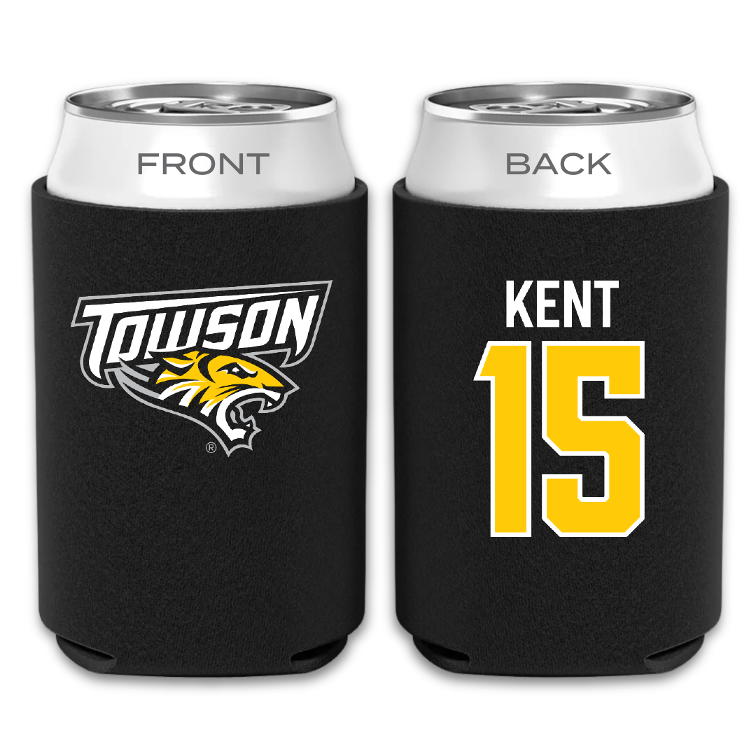Towson University Football Black Can Cooler - #15 Nathan Kent