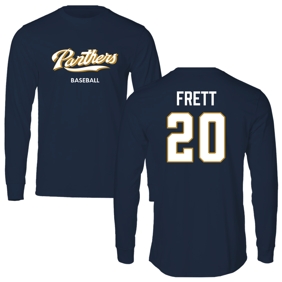 Florida International University Baseball Navy Long Sleeve - #20 Kishon Frett