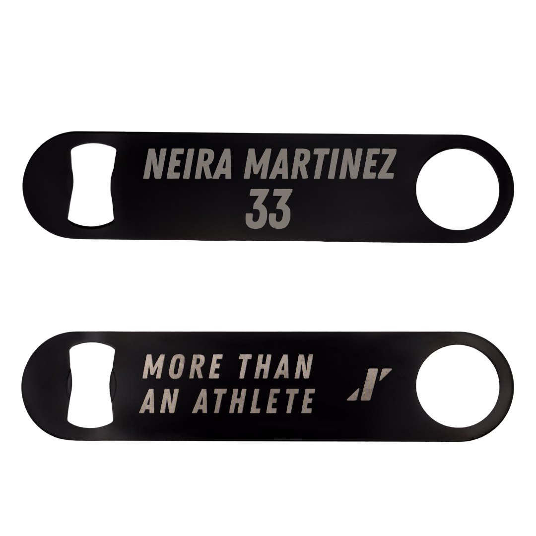 Bryant University Basketball Black Bottle Opener - #33 Marta Neira Martinez