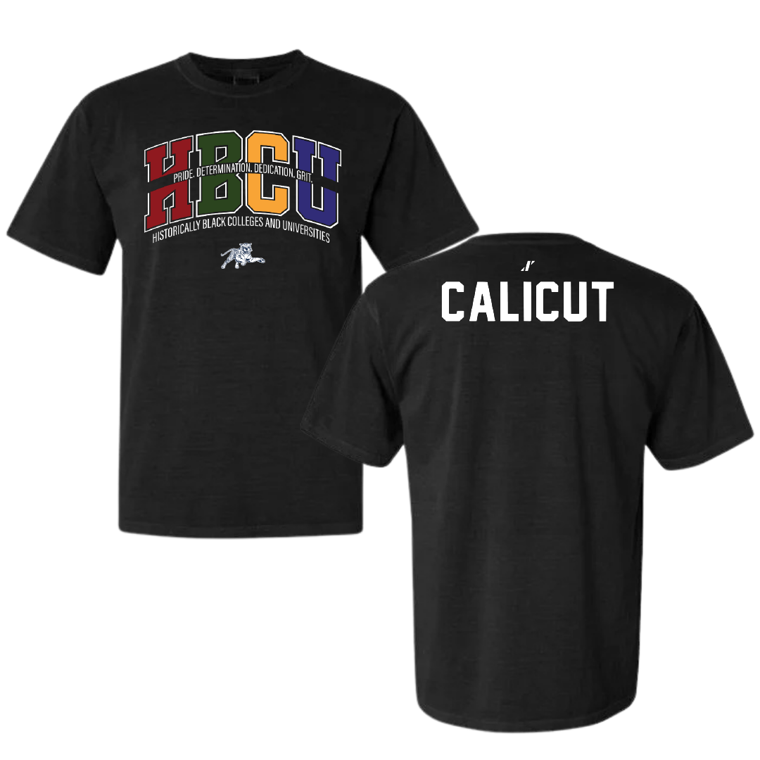 Jackson State University TF and XC Black HBCU Comfort Colors Tee - Callie Calicut