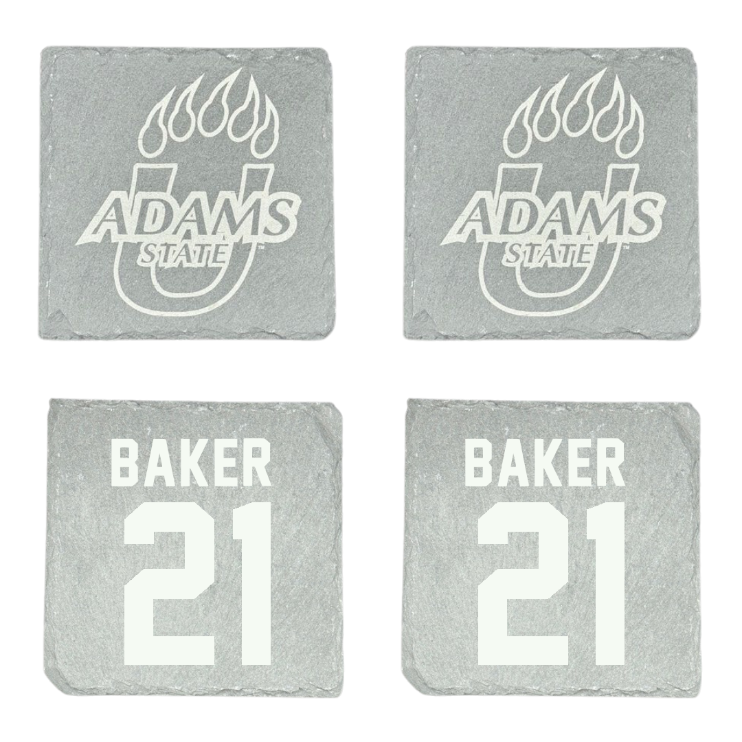 Adams State University Basketball (M) Stone Coaster (4 Pack)  - #21 Dillan Baker