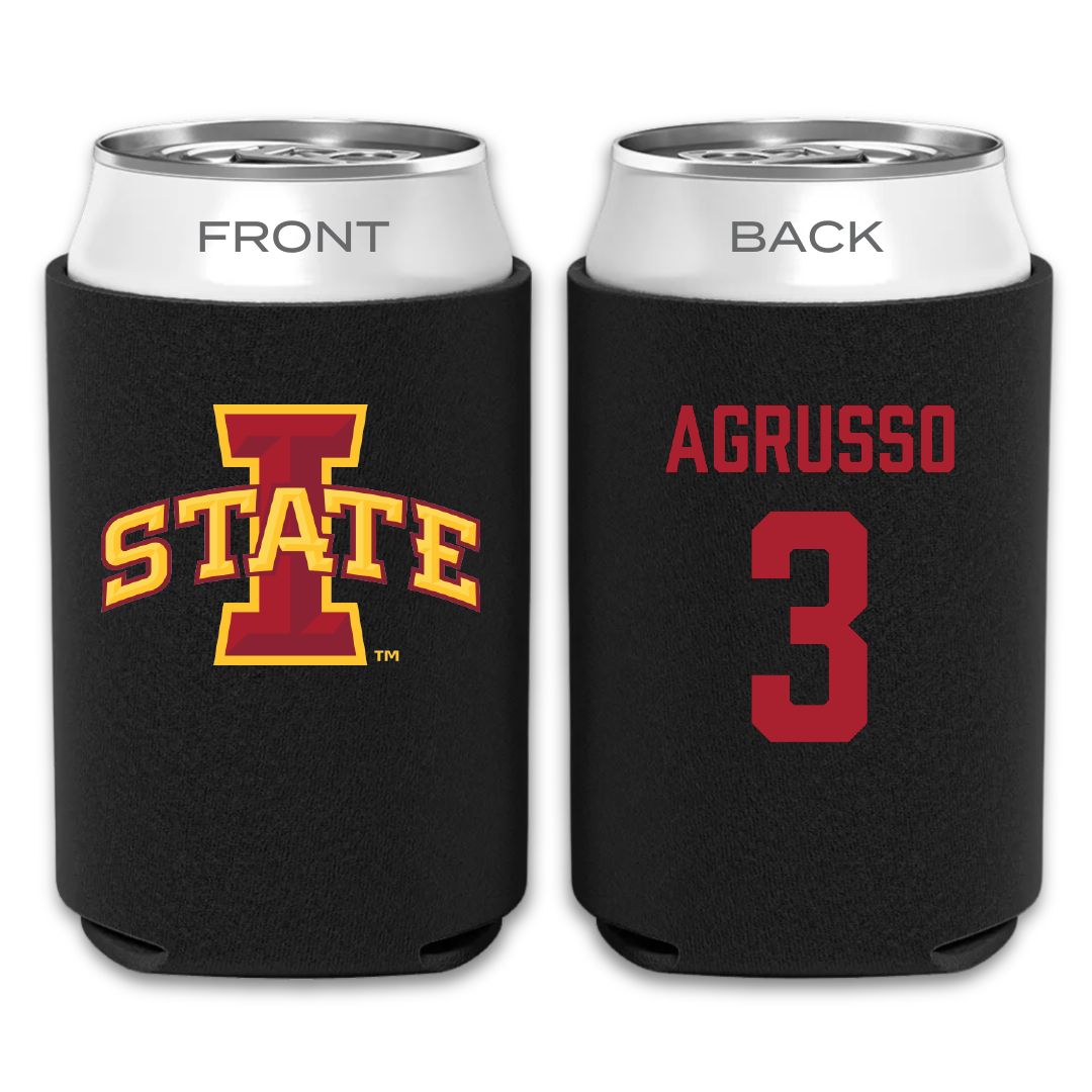 Iowa State University Soccer Black Can Cooler - #3 Isabella Agrusso