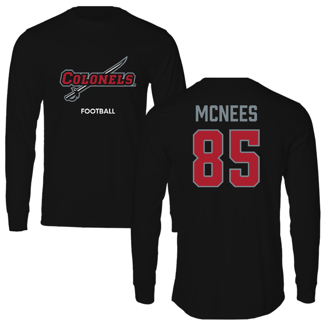 Nicholls State University Football Black Colonels Long Sleeve - #85 Christian Mcnees