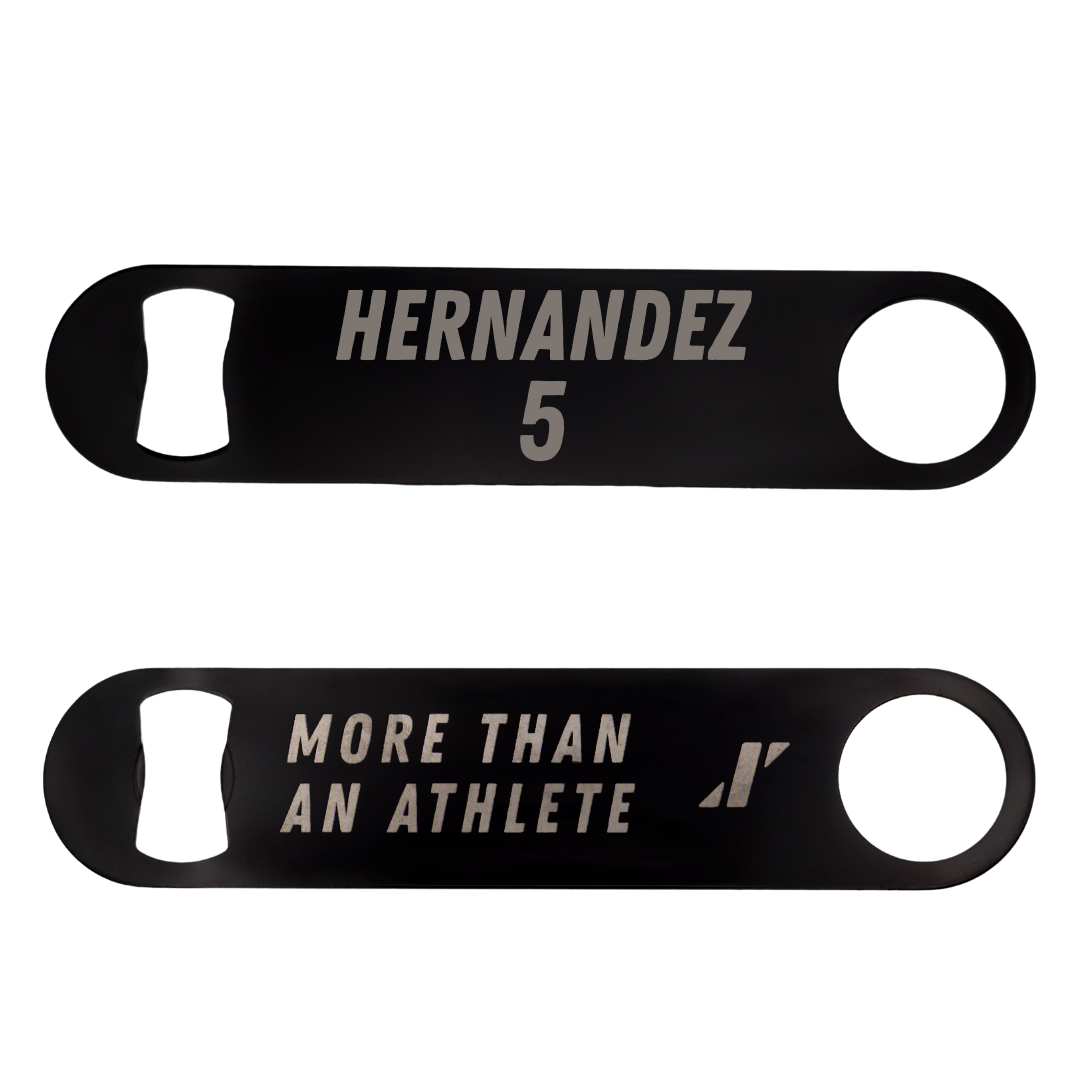 Jacksonville State University Baseball Black Bottle Opener - #5 Javon Hernandez