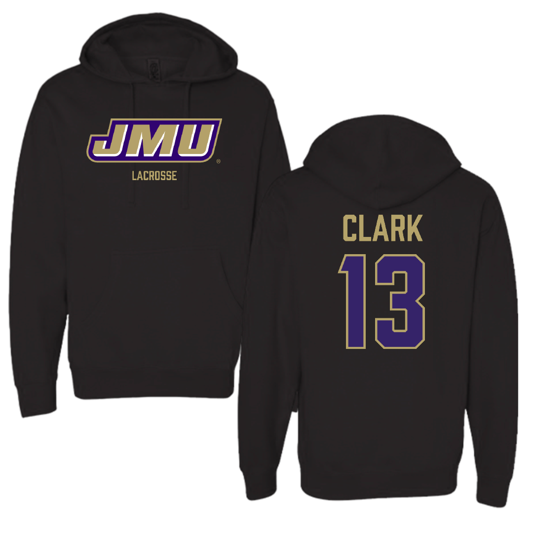 James Madison University Lacrosse (W) Black Hoodie - #13 Maggie Clark