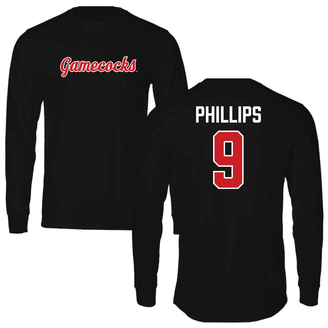 Jacksonville State University Softball Black Long Sleeve - #9 Ashley Phillips