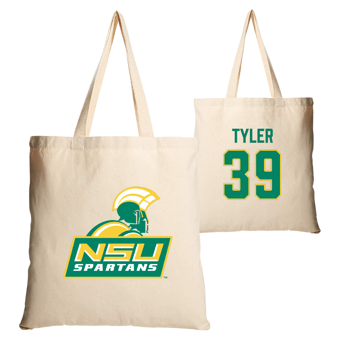 Norfolk State University Softball Tan Canvas Tote Bag - #39 Brierra Tyler
