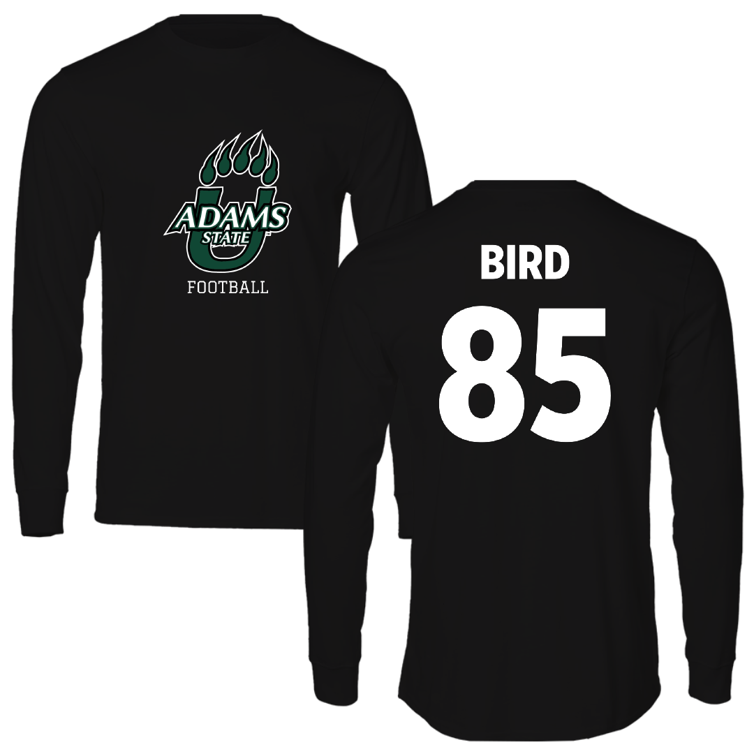 Adams State University Football Black State Long Sleeve - #85 Ethan Bird