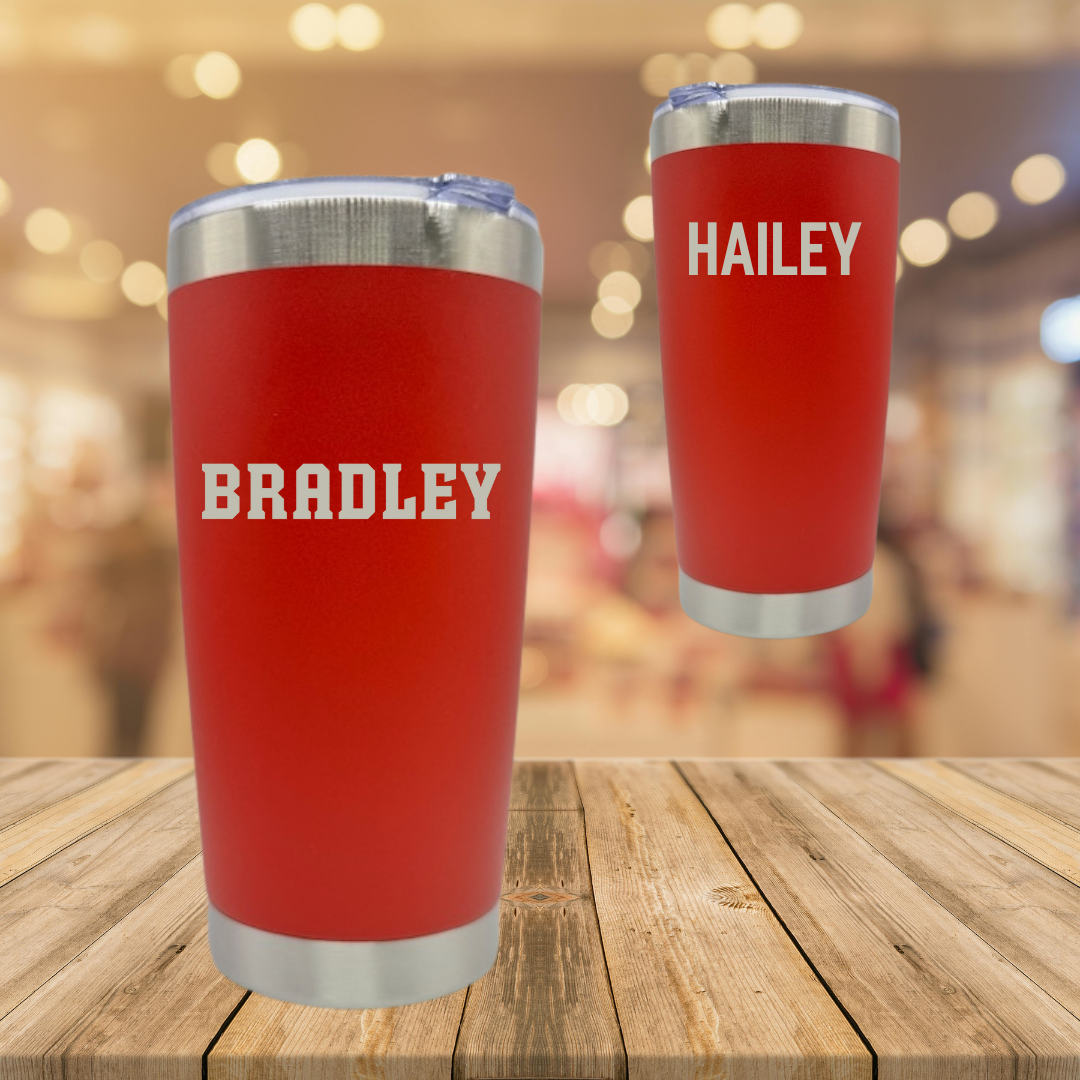 Bradley University Tennis Red Braves Stainless Steel Tumbler - Kirstin Hailey