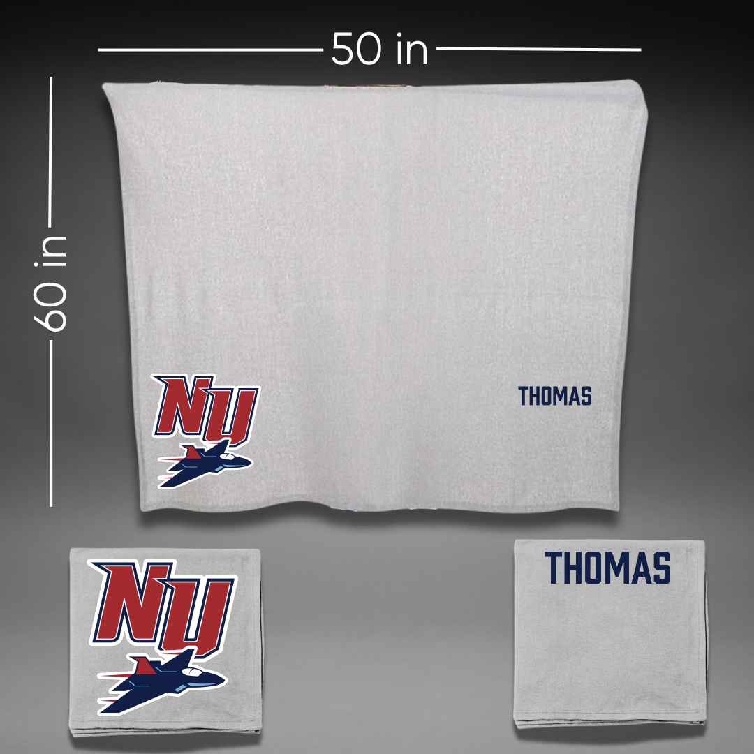 Newman University Cheer Gray Blanket - Amaya Thomas