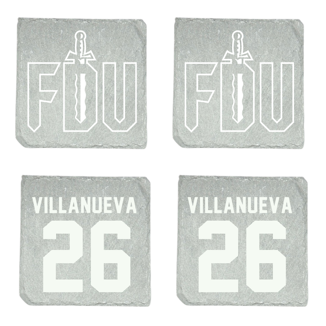 Fairleigh Dickinson University-Metropolitan Campus Soccer Stone Coaster (4 Pack)  - #26 Emily Villanueva