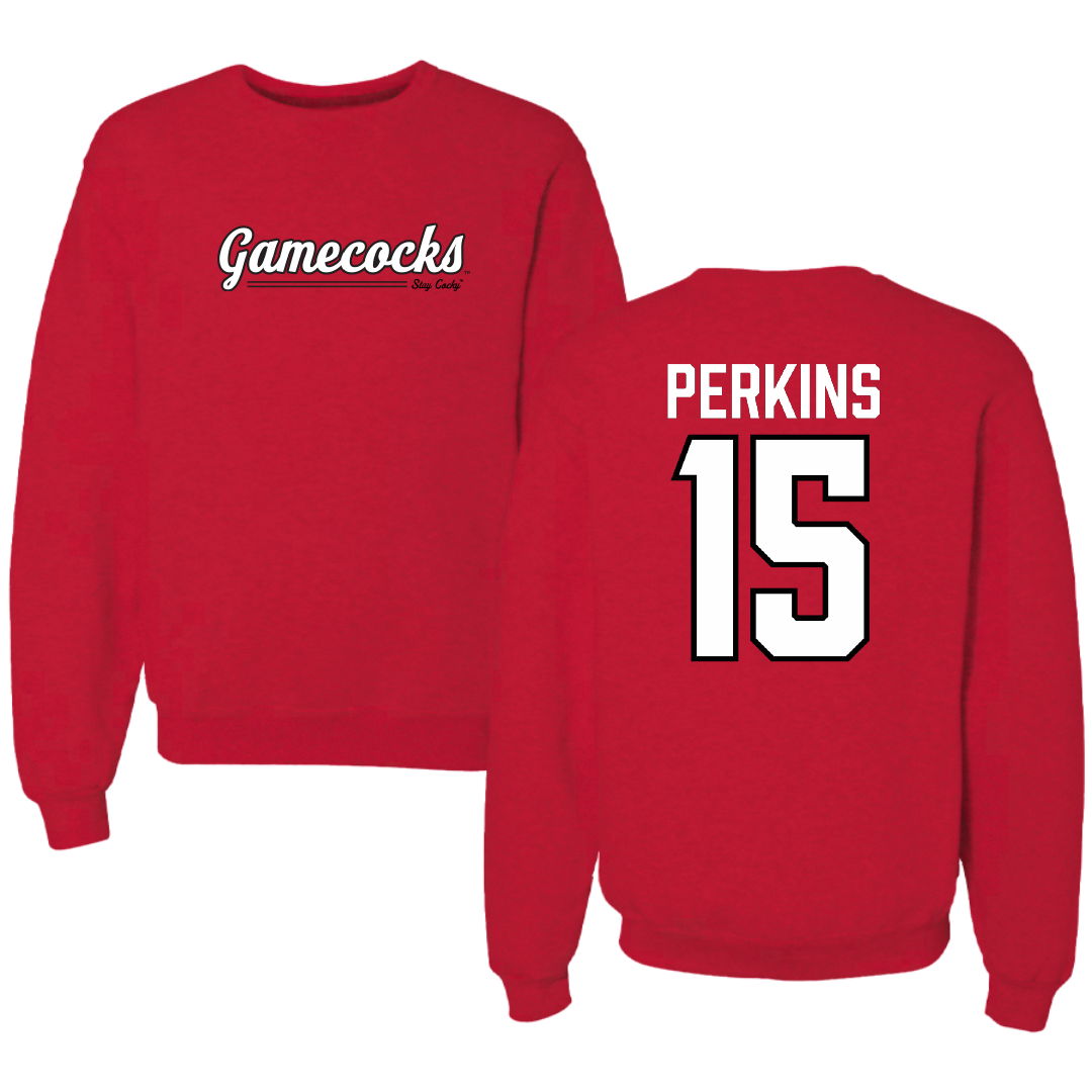 Jacksonville State University Softball Red General Crewneck - #15 Abbi Perkins