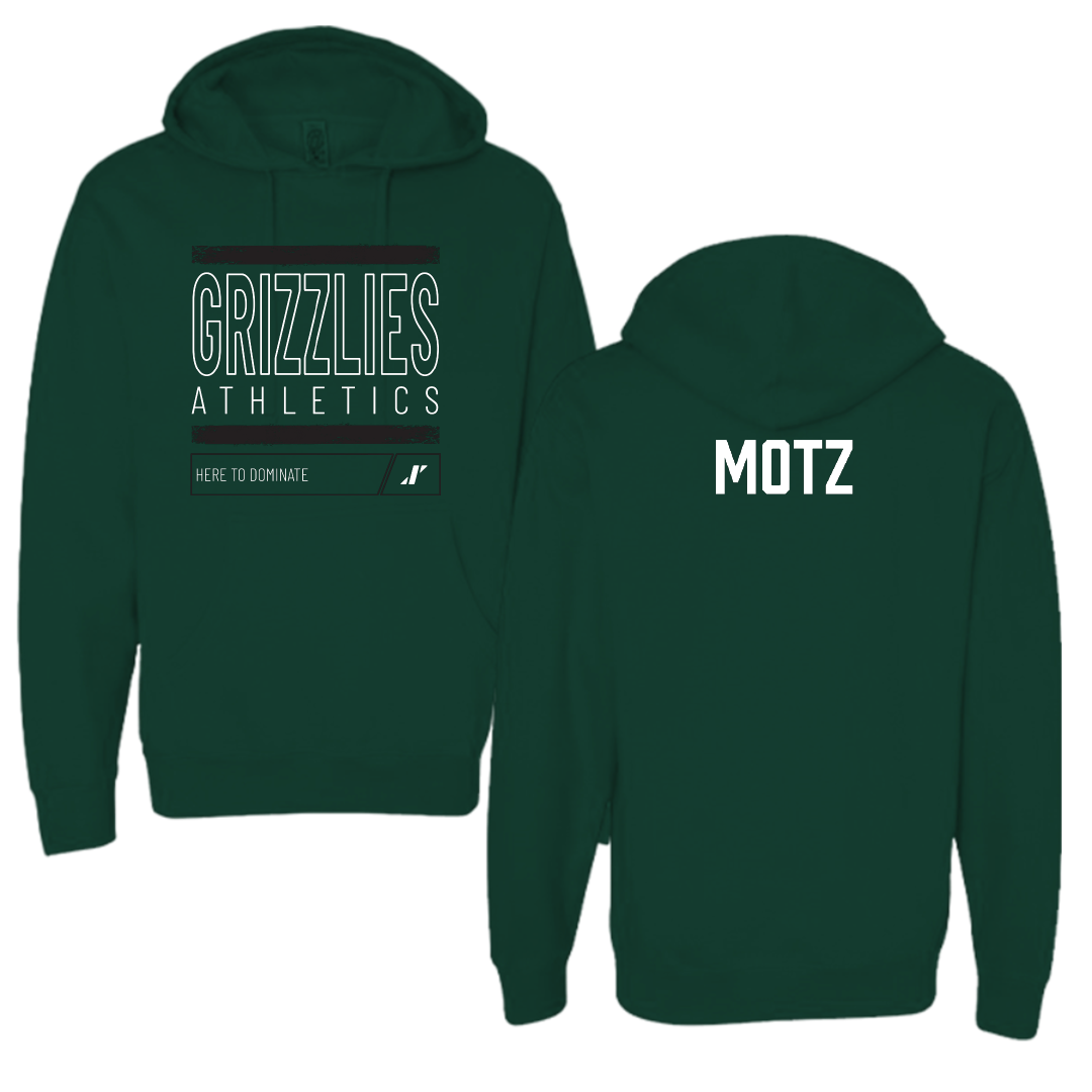 Adams State University Football Forest Green Dominate Hoodie - Michael Motz