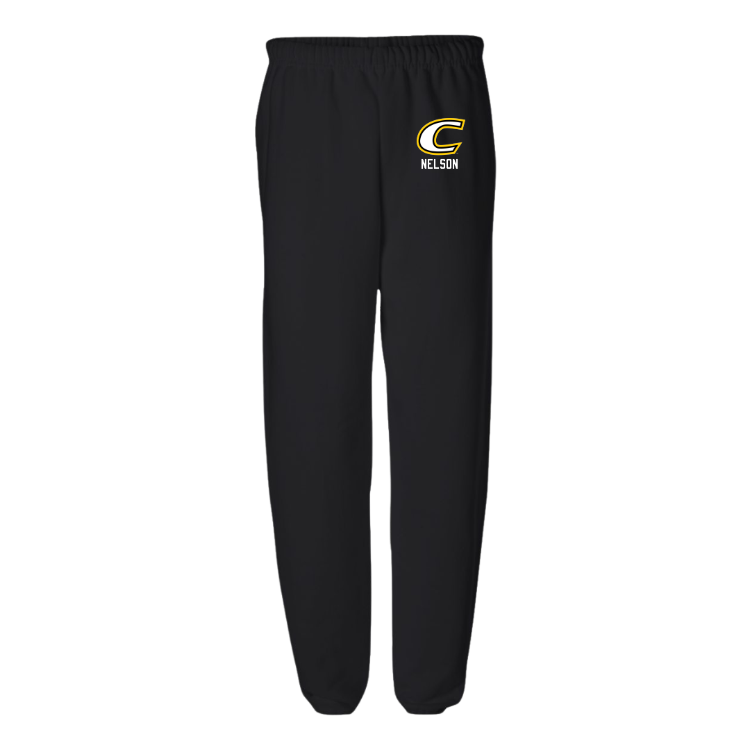 Centre College Soccer (M) Black Sweatpants - #27 Taylor Nelson