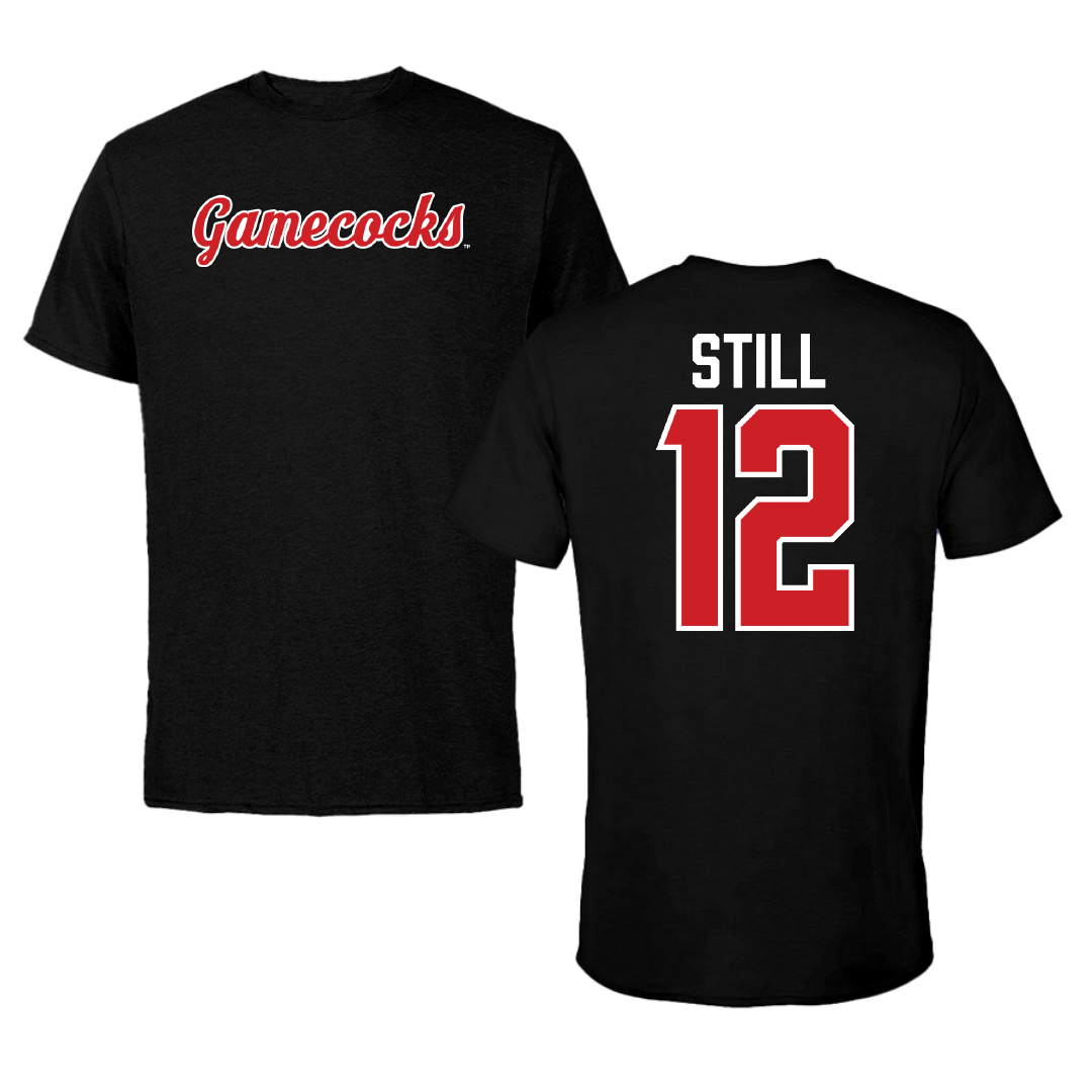 Jacksonville State University Soccer Black Performance Tee - #12 Brookelyn Still