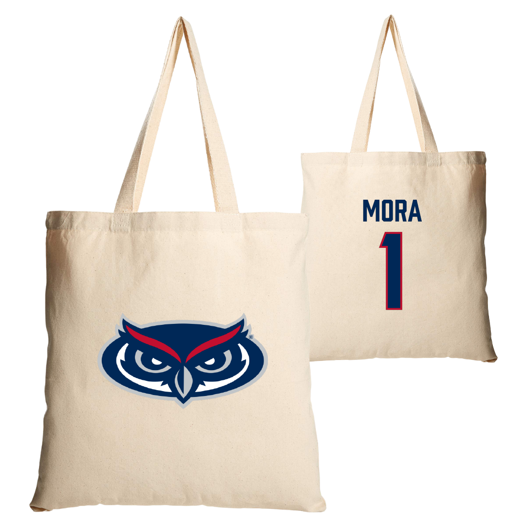 Florida Atlantic University Softball Tan Canvas Tote Bag - #1 Jesiana Mora