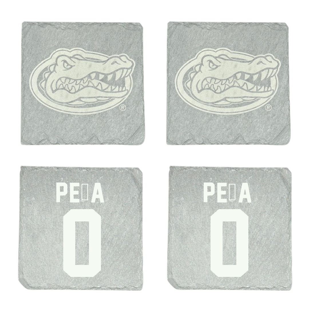 University of Florida Soccer (W) Stone Coaster (4 Pack)  - #0 Paloma Peña