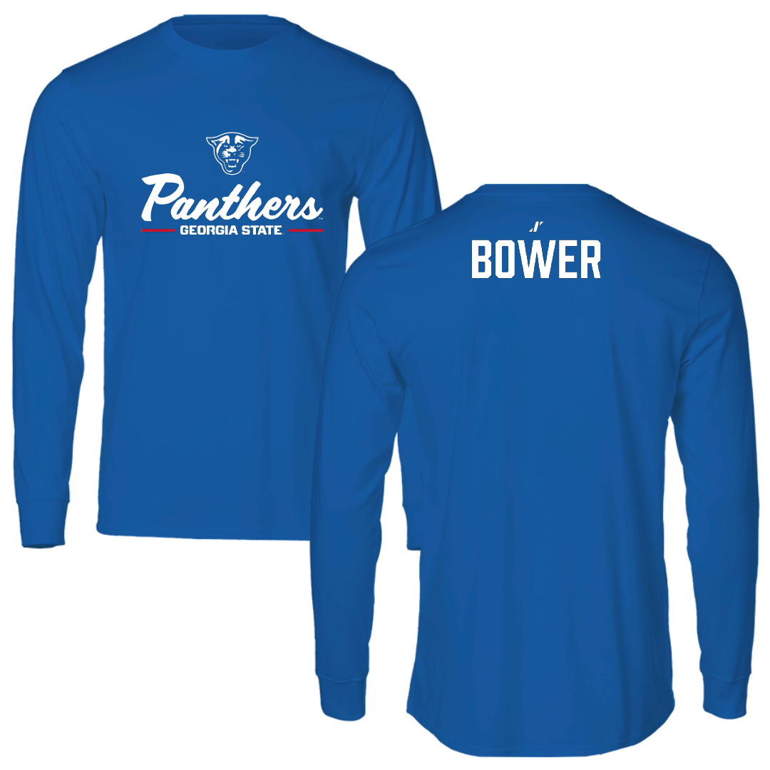 Georgia State University Softball Blue General Performance Long Sleeve - Briana Bower