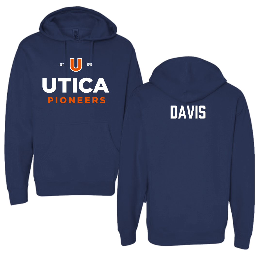 Utica University TF and XC Navy General Hoodie - Kaleb Davis