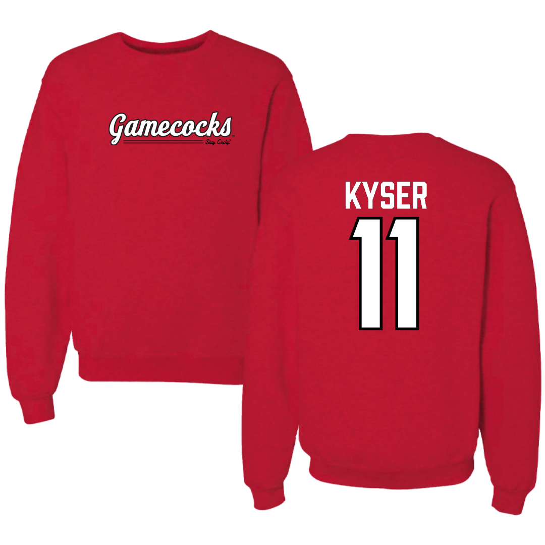 Jacksonville State University Softball Red General Crewneck - #11 Makalyn Kyser
