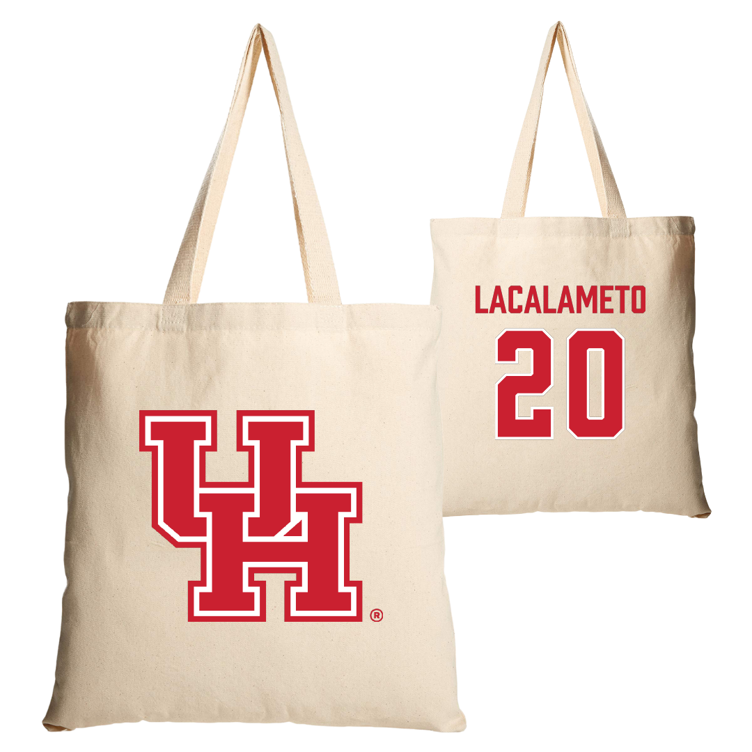 University of Houston Baseball Tan Canvas Tote Bag - #20 Kyle LaCalameto