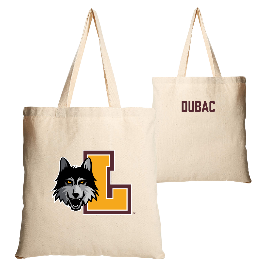 Loyola University-Chicago TF and XC Tan Canvas Tote Bag - Mia Dubac