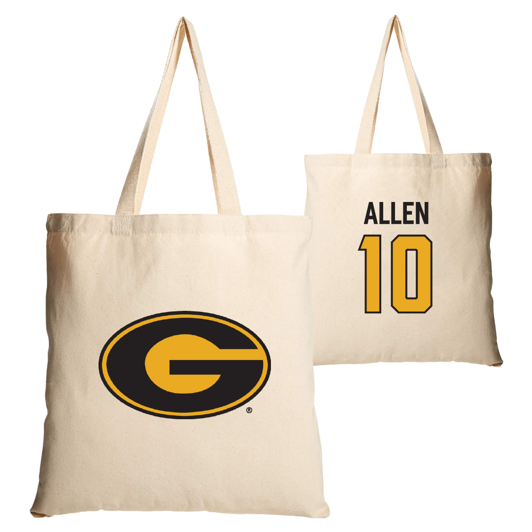 Grambling State University Baseball Tan Canvas Tote Bag - #10 Payton Allen