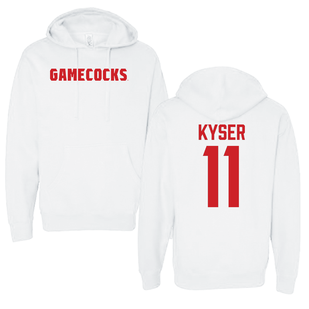 Jacksonville State University Softball White Hoodie - #11 Makalyn Kyser