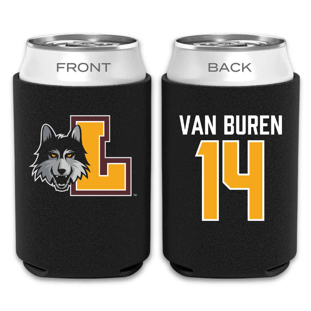 Loyola University-Chicago Volleyball Black Can Cooler - #14 Parker Van Buren