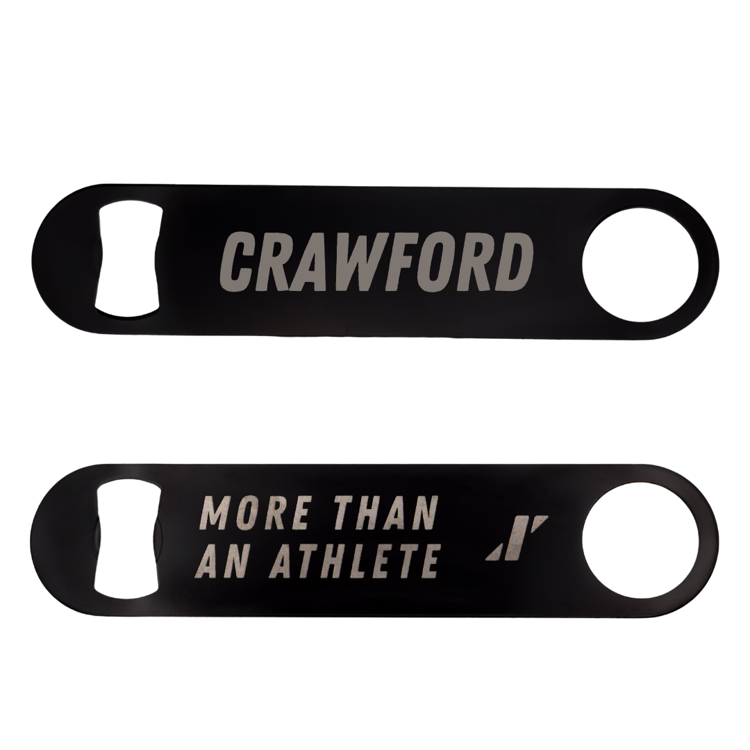 Appalachian State University TF and XC Black Bottle Opener - Deuce Crawford