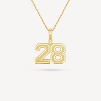 Gold Presidents Pendant and Chain - #28 Terrance Hampton