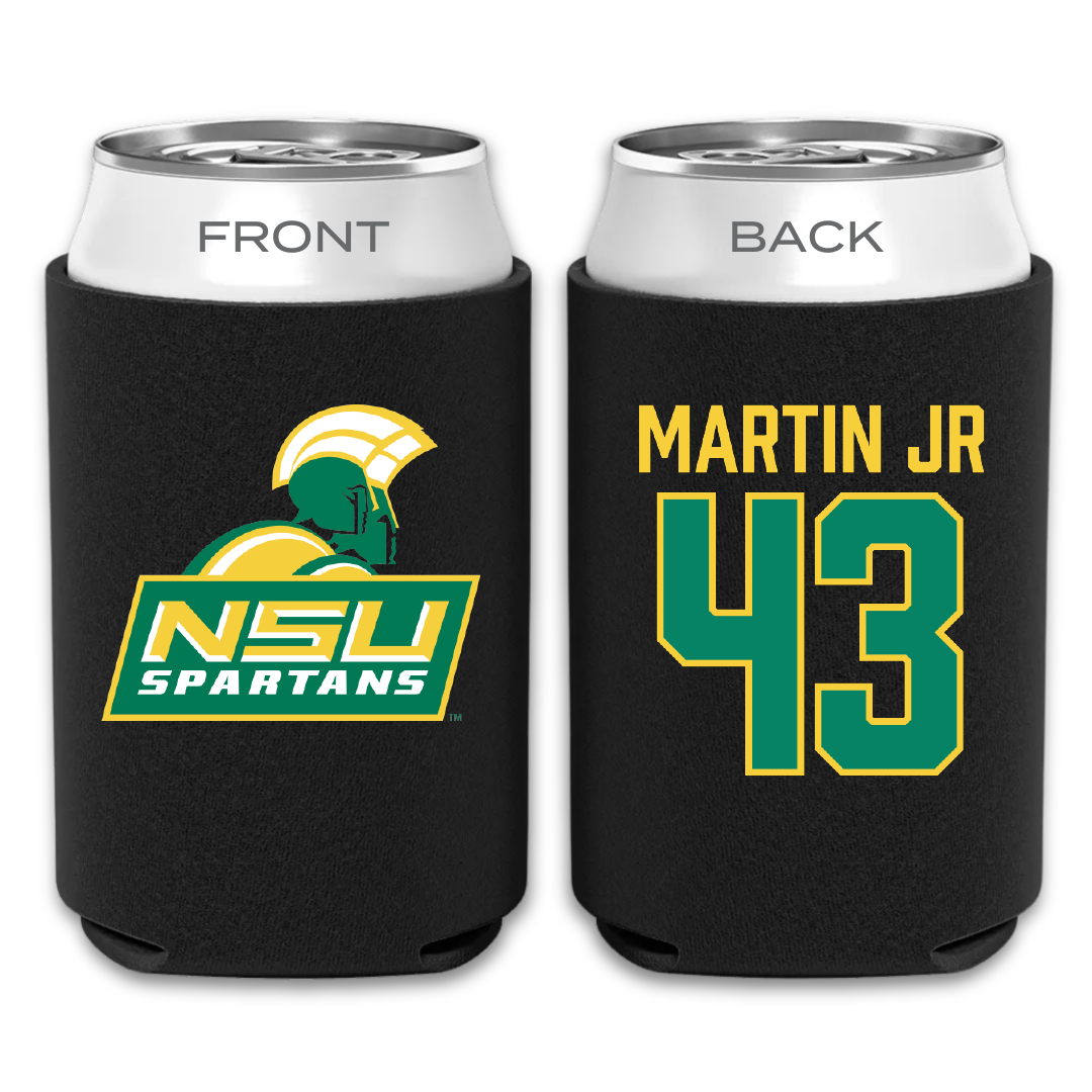Norfolk State University Football Black Can Cooler - #43 Richard Martin Jr