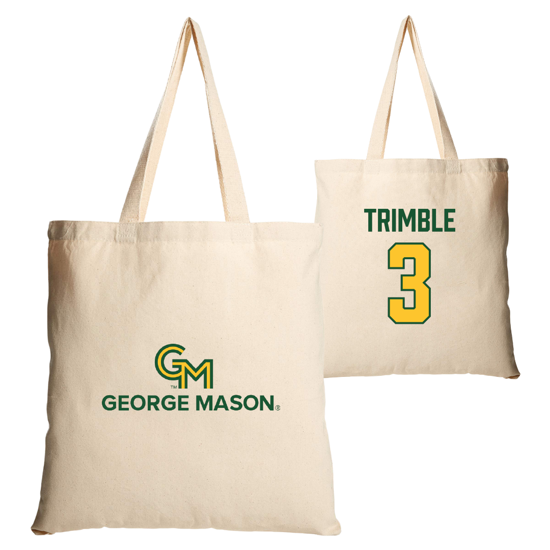 George Mason University Baseball Tan Canvas Tote Bag - #3 South Trimble