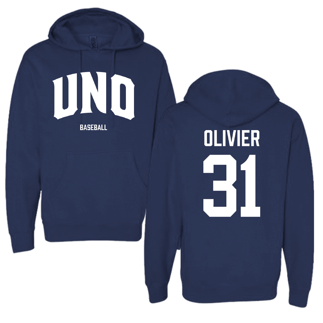 University of New Orleans Baseball Navy Hoodie - #31 Chris Olivier