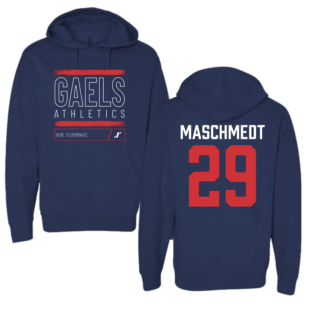 Saint Mary's College of California Soccer Navy Dominate Hoodie - #29 Will Maschmedt