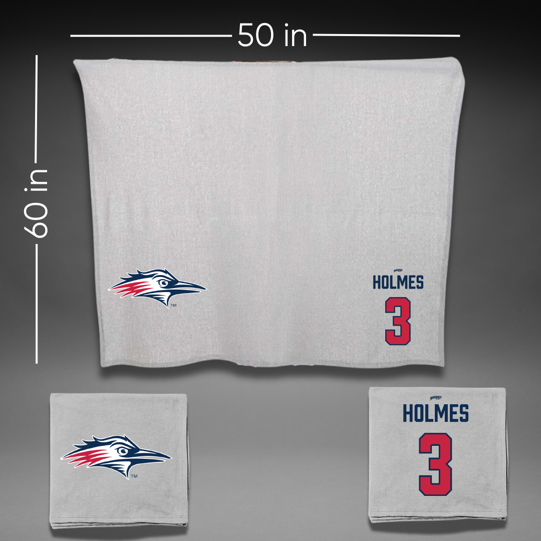 Metropolitan State University of Denver Basketball Gray Blanket - #3 Caden Holmes