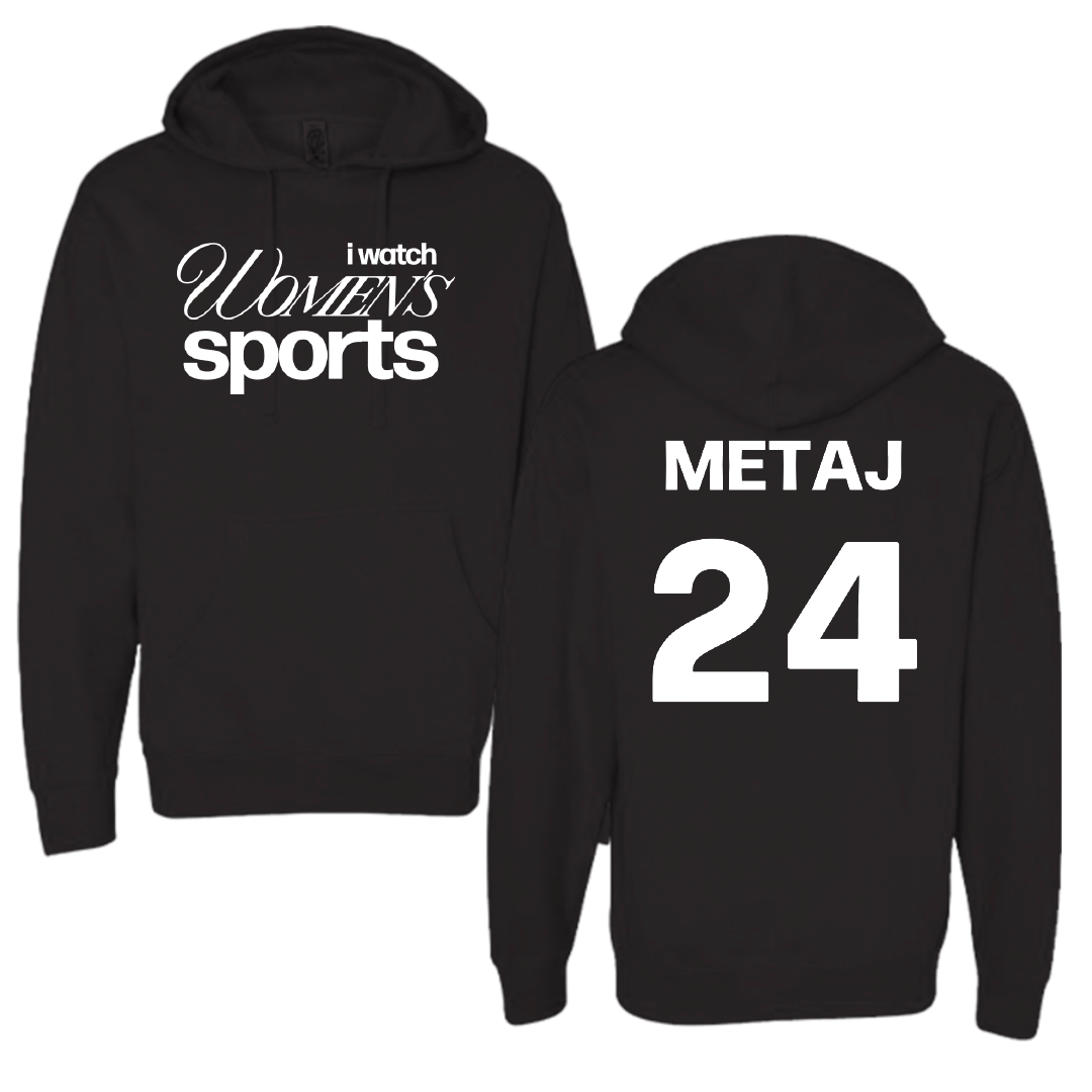 Loyola University-Chicago Soccer Black WHM Hoodie - #24 Ava Metaj