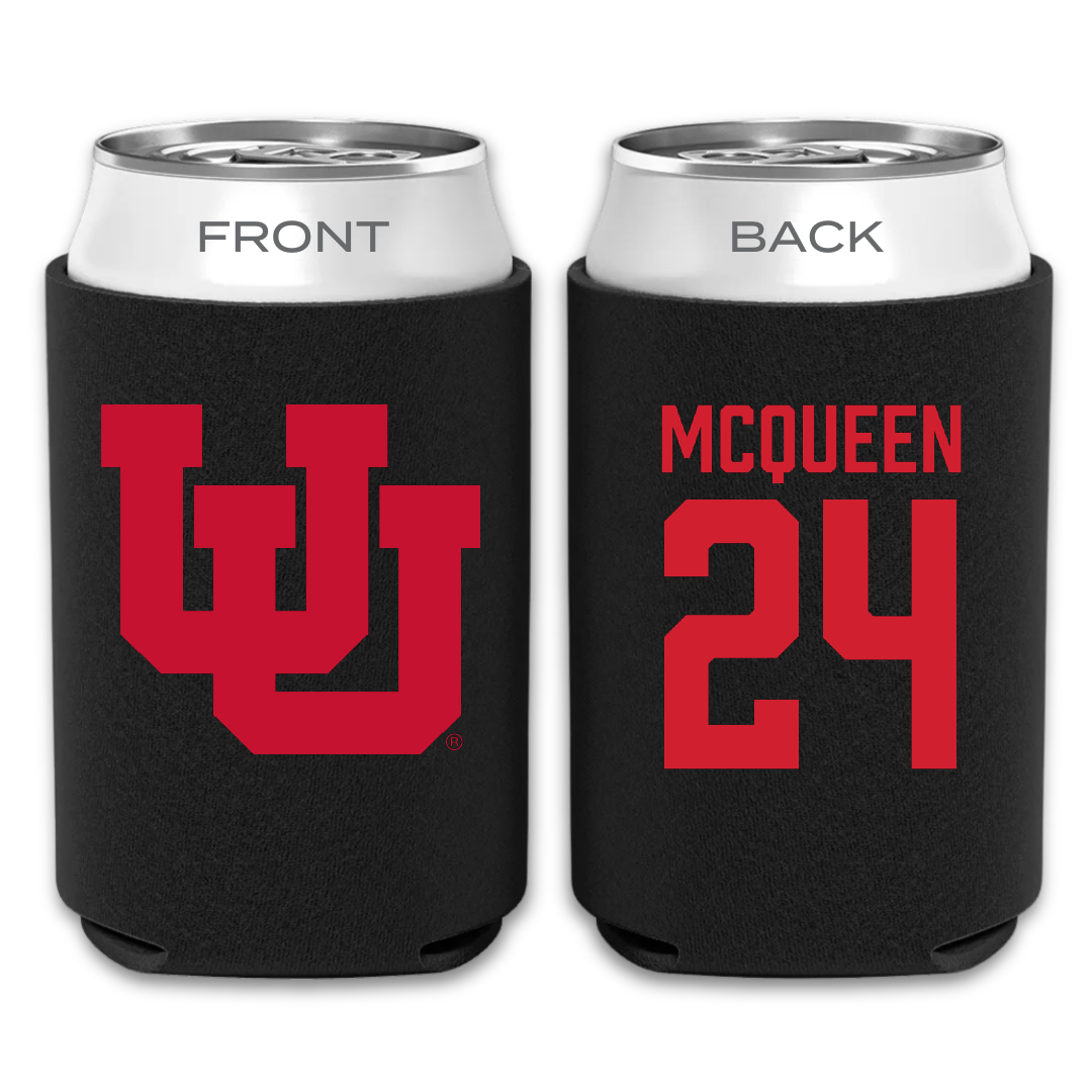University of Utah Basketball Black Can Cooler - #24 Kennady McQueen