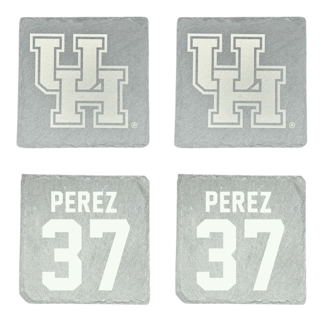 University of Houston Baseball Stone Coaster (4 Pack)  - #37 Xavier Perez