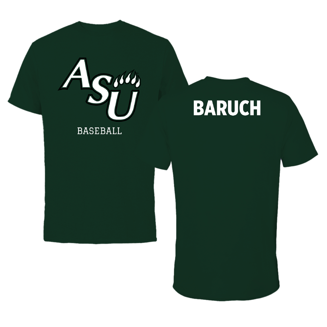 Adams State University Baseball Forest Green Tee - Shaked Baruch