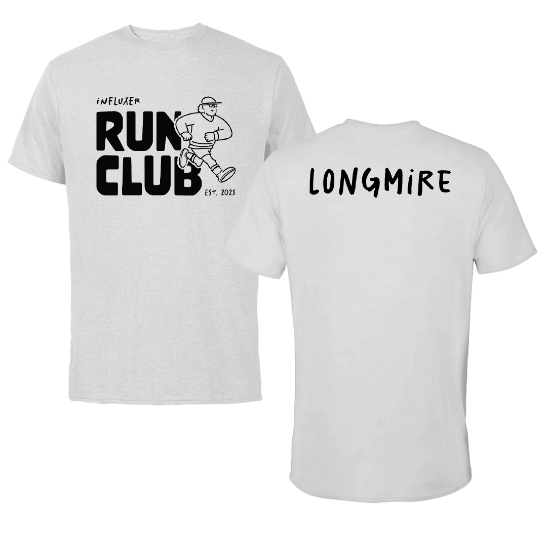 Bethune-Cookman University TF and XC Light Gray Influxer Run Club Performance Tee - Ryan Longmire