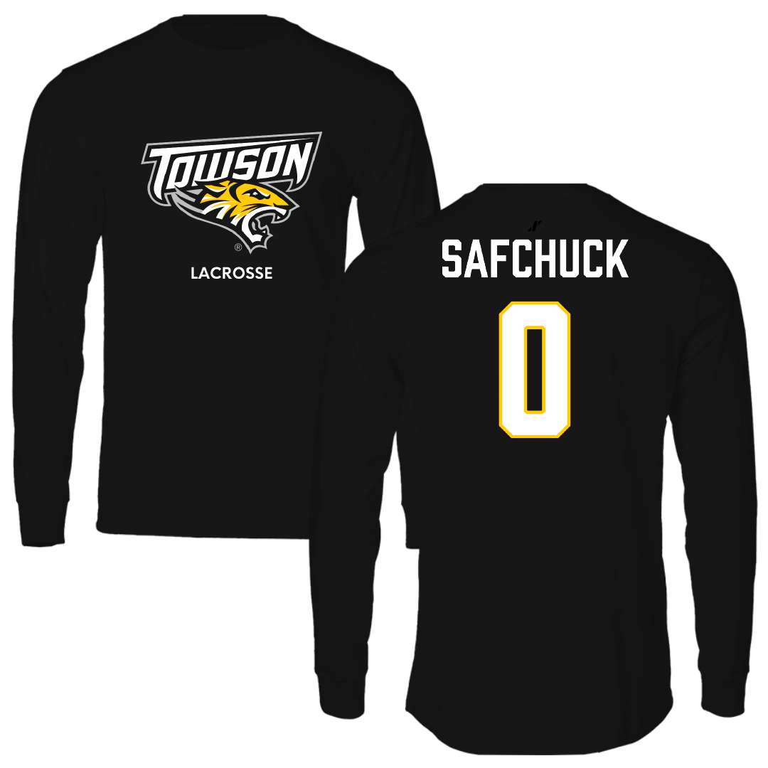 Towson University Lacrosse (W) Black Long Sleeve - #0 Savannah Safchuck