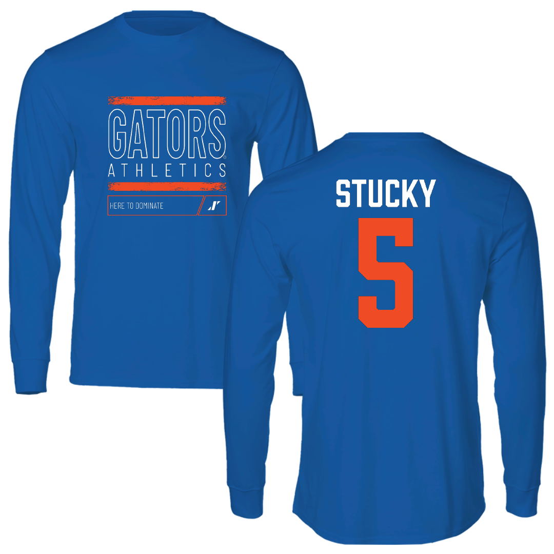 University of Florida Volleyball Blue Dominate Long Sleeve - #5 Alexis Stucky