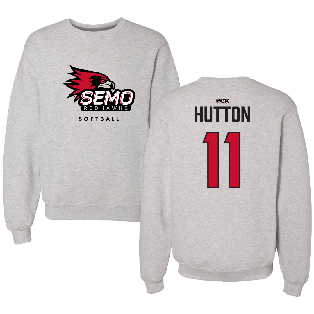 Southeast Missouri State University Softball Gray Crewneck - #11 Kamden Hutton