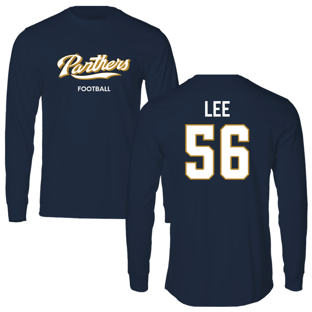 Florida International University Football Navy Performance Long Sleeve - #56 JaDarious Lee