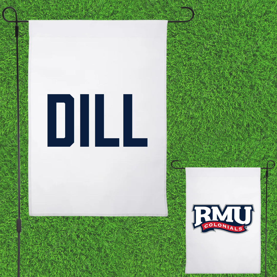 Robert Morris University TF and XC White Garden Flag - Julia Dill